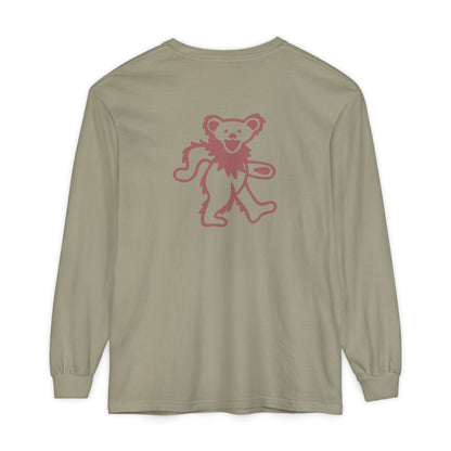 Grateful Dead Dancing Bear Two-Sided Vineyard Collection Garment-dyed Long Sleeve T-Shirt