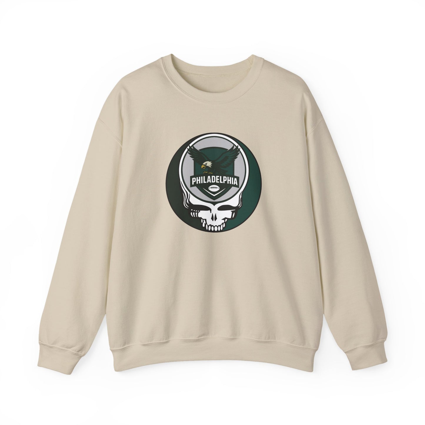 Philadelphia Football Grateful Dead Stealie Crewneck Sweatshirt - NFL
