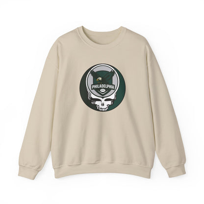 Philadelphia Football Grateful Dead Stealie Crewneck Sweatshirt - NFL