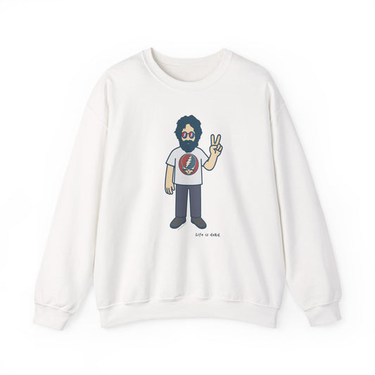 Peace Lovin' Jerry | Life is dead. Crewneck Sweatshirt