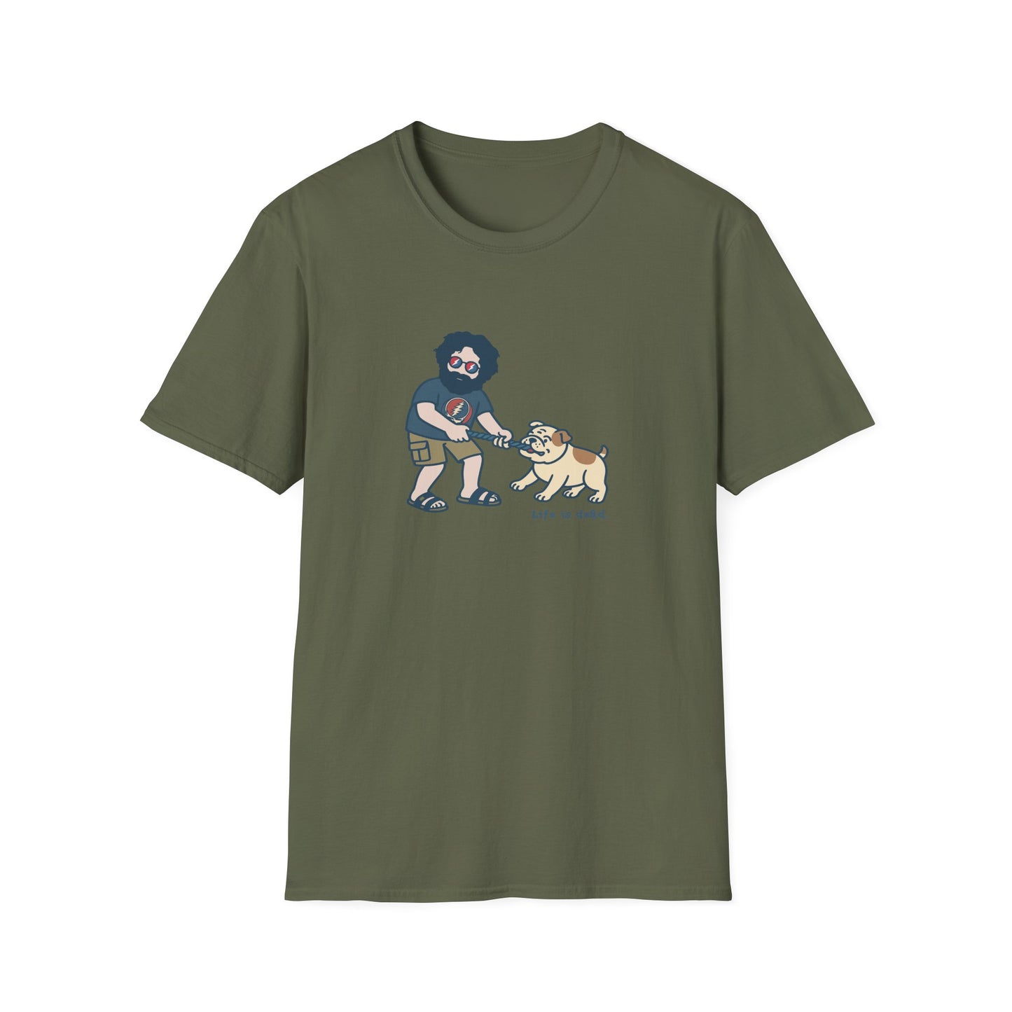 Jerry and Frank are Tuggin' - Life is dead. Grateful Dead TShirt