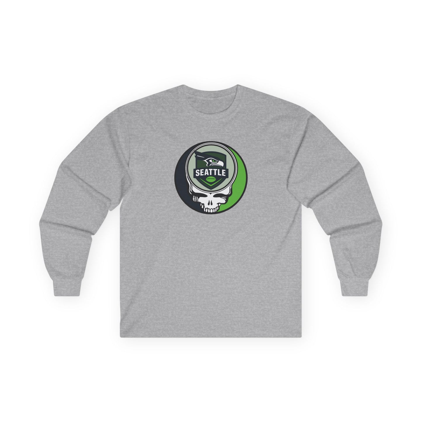 Seattle Football Stealie Ultra Cotton Long Sleeve Tee
