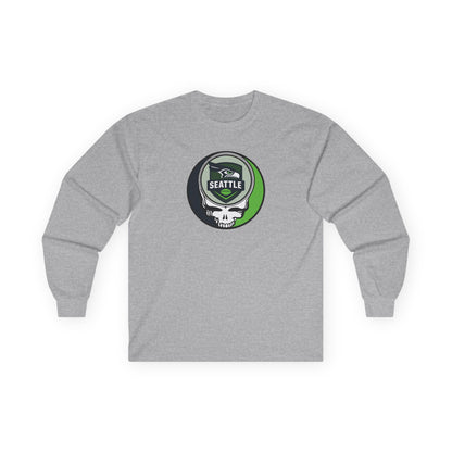Seattle Football Stealie Ultra Cotton Long Sleeve Tee