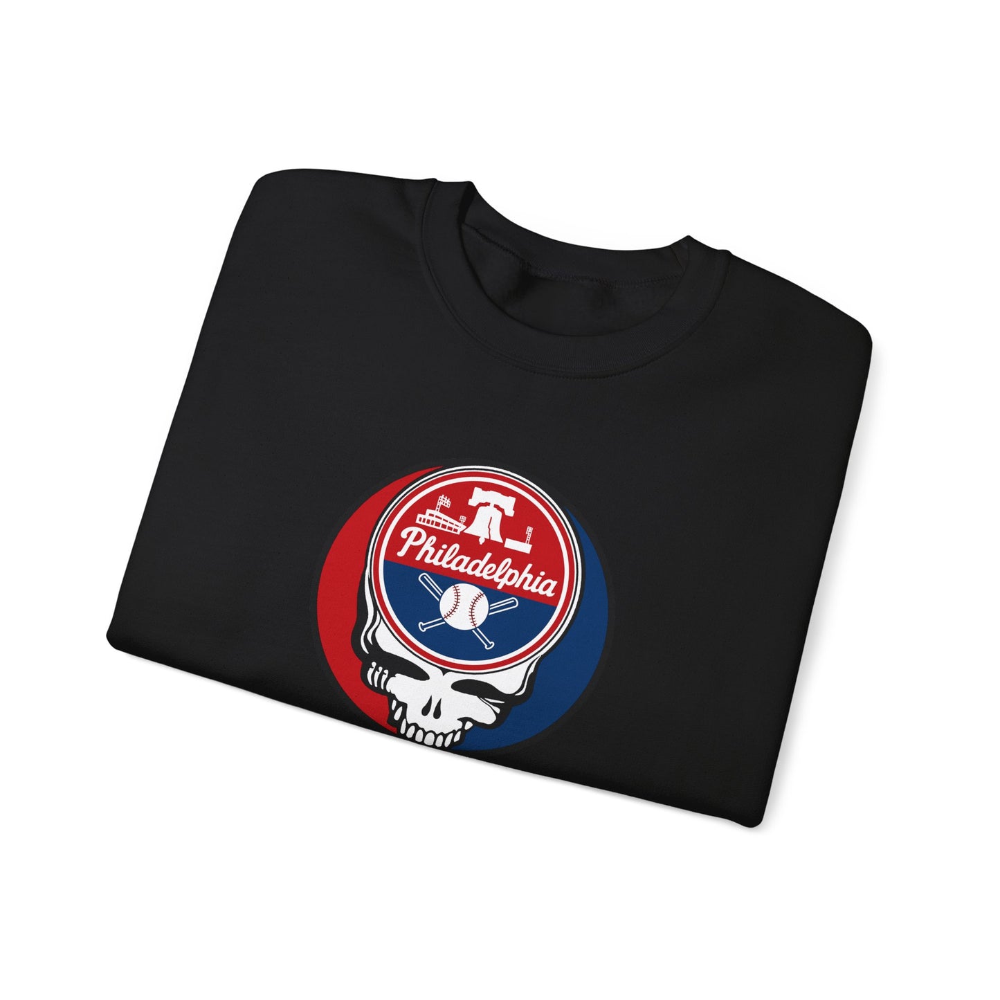 Philadelphia Phillies Grateful Dead Stealie Crewneck Sweatshirt - MLB