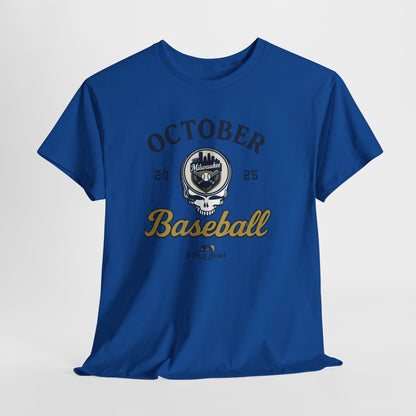 Milwaukee Brewers Playoffs 2025 Stealie Grateful Dead Tshirt
