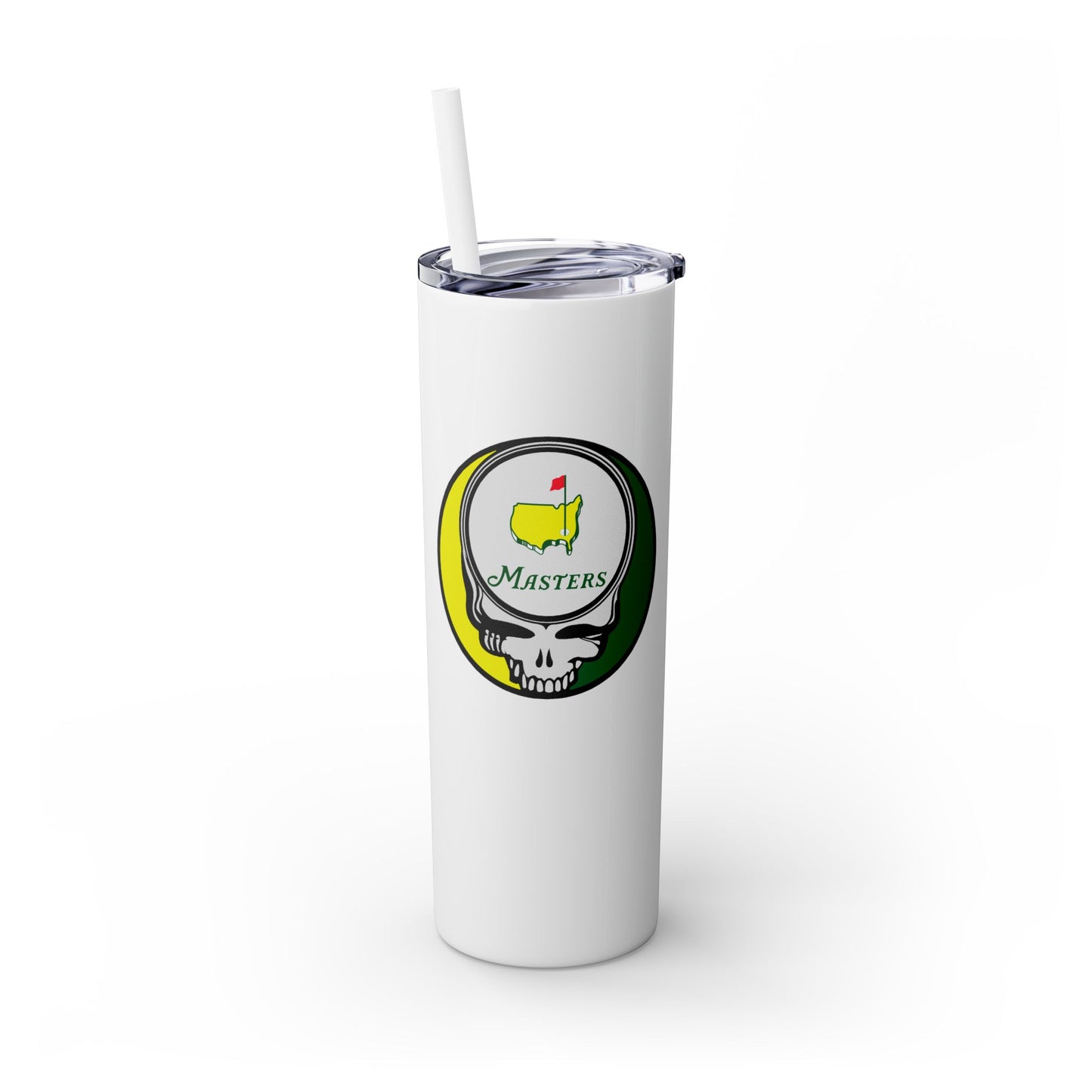 The Masters - Life is dead. Skinny Tumbler with Straw, 20oz