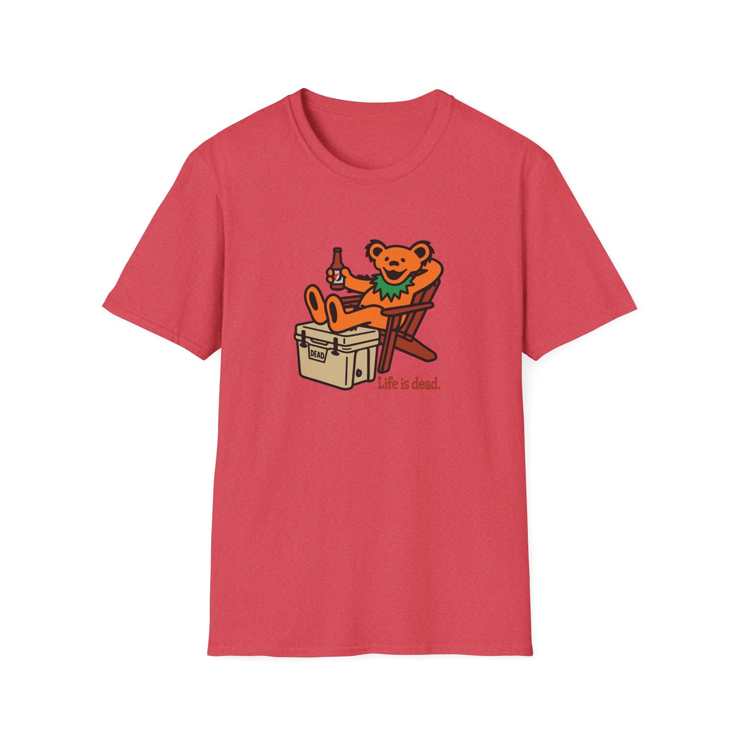 Chillin' Bear - Life is dead. Grateful Dead TShirt