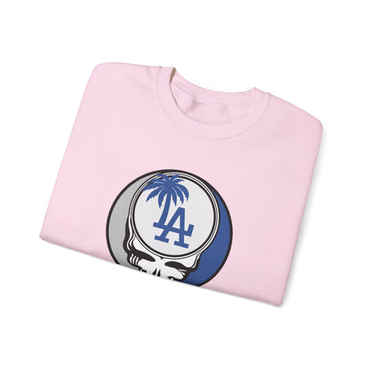 Los Angeles Dodgers Grateful Dead Stealie Crewneck Sweatshirt - MLB