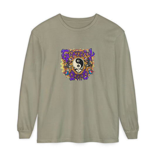 Grateful Dead Chinese New Year Concert Two-Sided Long-Sleeve Tee - Garment-dyed