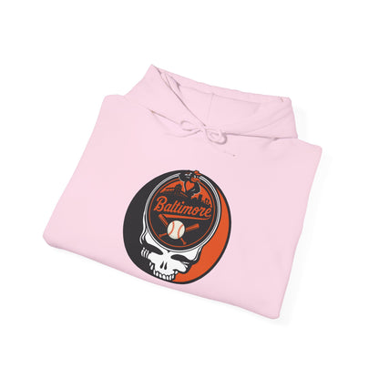 Baltimore Orioles Grateful Dead Unisex Heavy Blend Hoodie - Hooded Sweatshirt