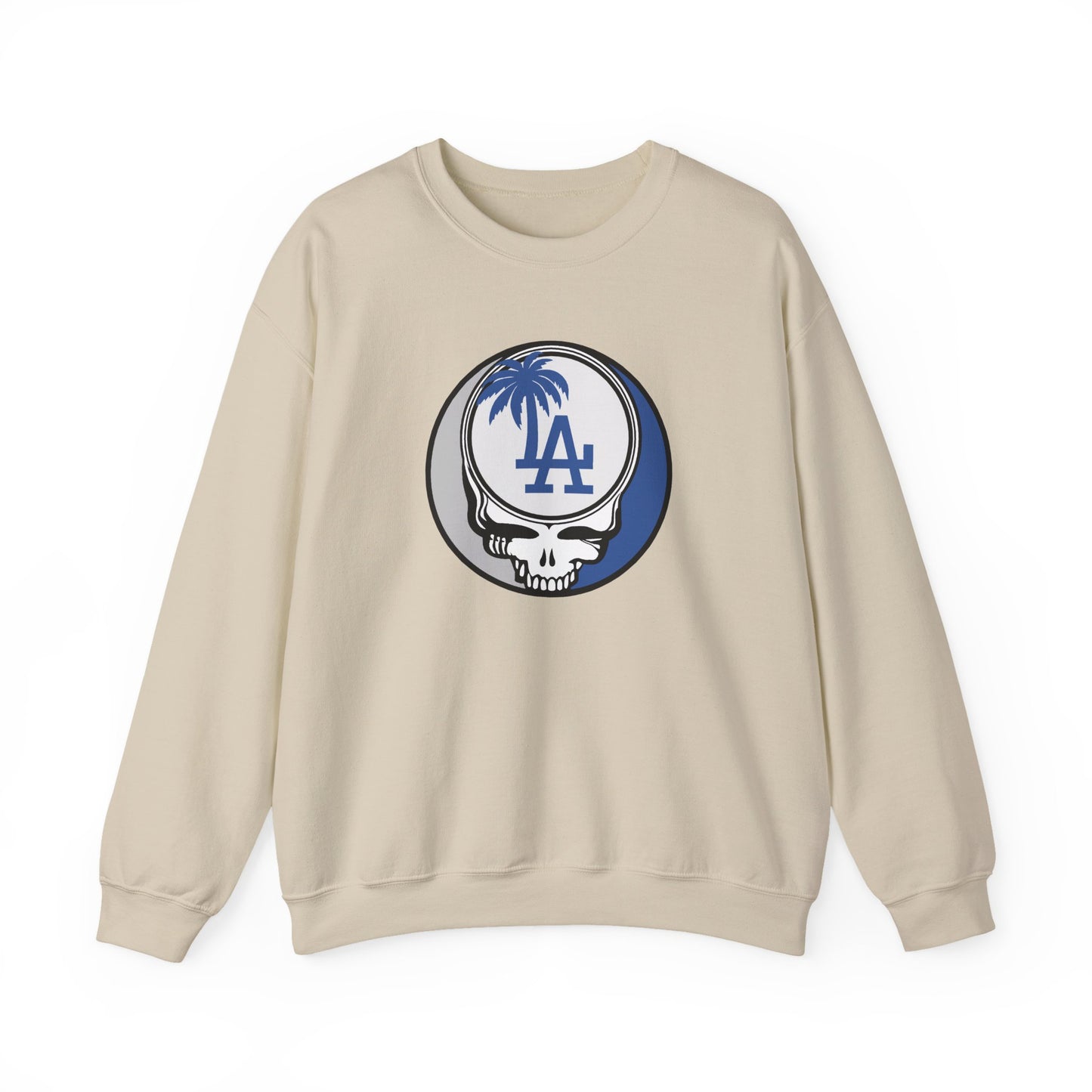 Los Angeles Dodgers Grateful Dead Stealie Crewneck Sweatshirt - MLB
