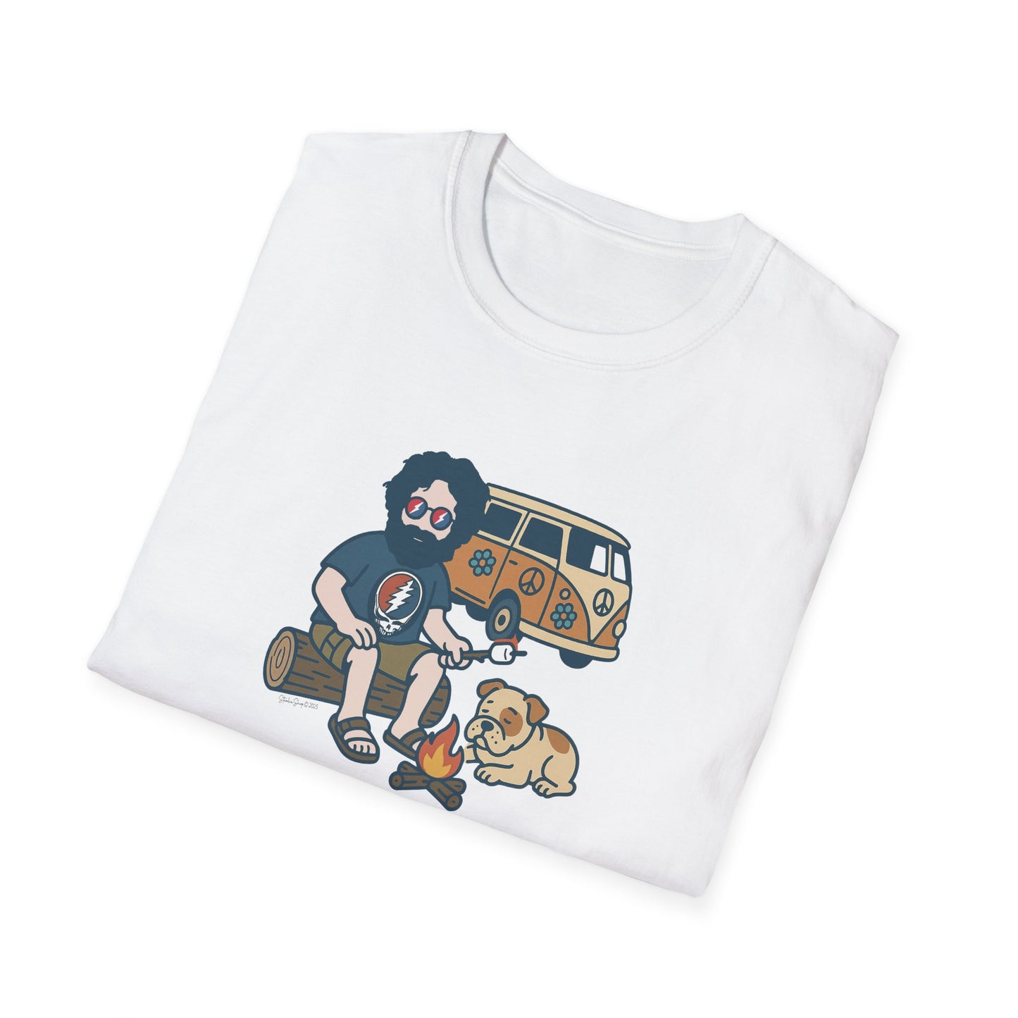 Campin' Jerry - Life is dead. Grateful Dead TShirt