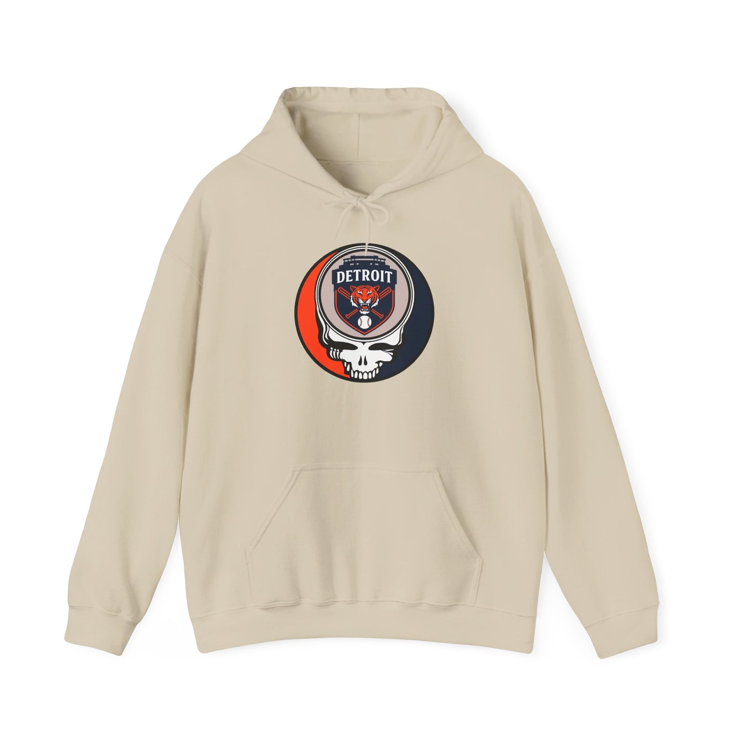 Detroit Tigers Grateful Dead Unisex Heavy Blend Hoodie - Hooded Sweatshirt
