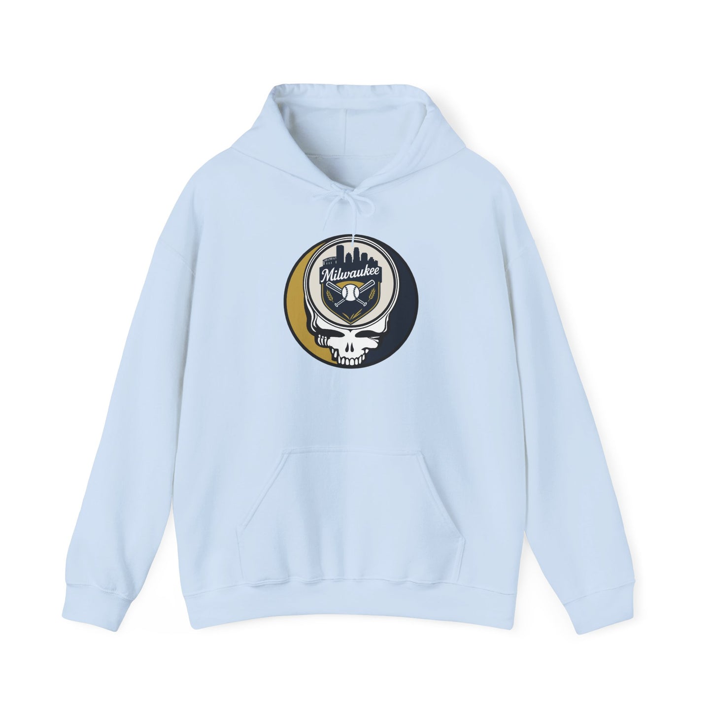 Milwaukee Brewers Grateful Dead Unisex Heavy Blend Hoodie - MLB