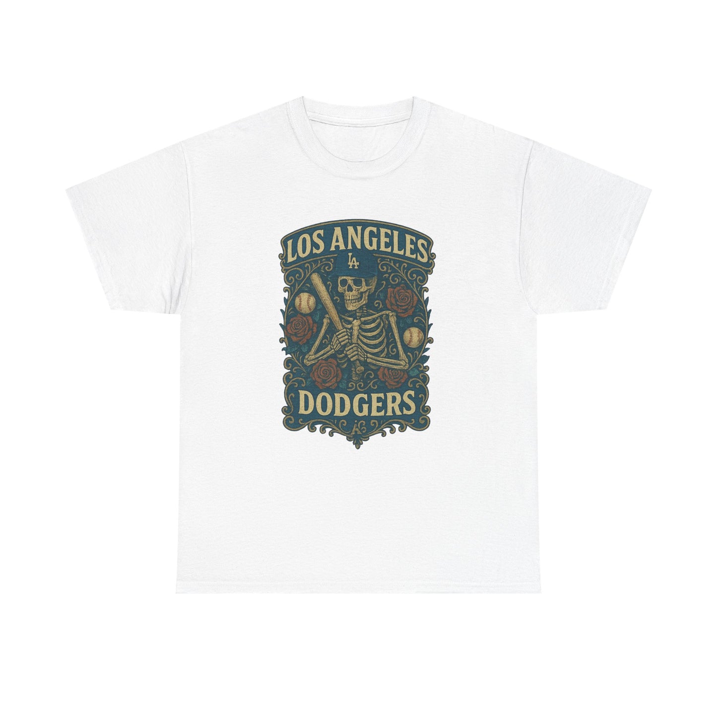 Los Angeles Dodgers Retro Poster Art T-shirt