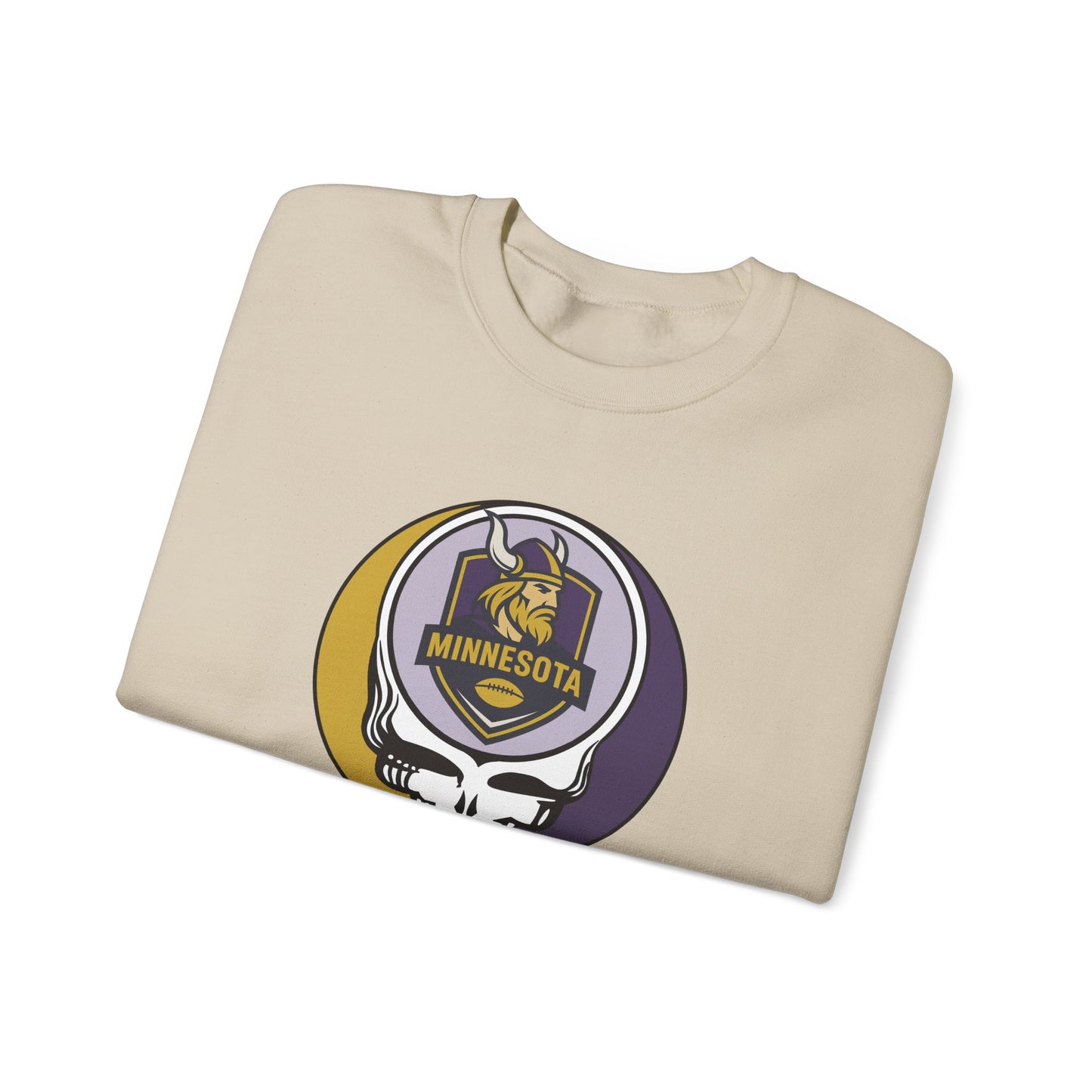 Minnesota Football Grateful Dead Stealie Crewneck Sweatshirt