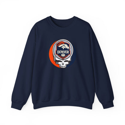 Denver Football Grateful Dead Stealie Crewneck Sweatshirt - NFL