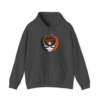 Baltimore Orioles Grateful Dead Unisex Heavy Blend Hoodie - Hooded Sweatshirt