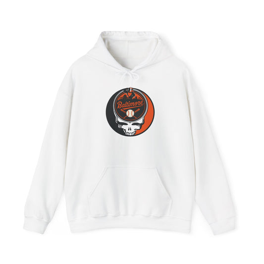 Baltimore Orioles Grateful Dead Unisex Heavy Blend Hoodie - Hooded Sweatshirt