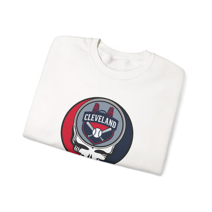 Cleveland Guardians Grateful Dead Stealie Crewneck Sweatshirt - MLB