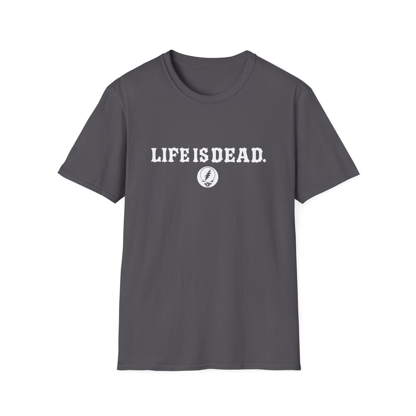 Shreddin' Jerry - Life is dead. Two-Sided Print Grateful Dead TShirt