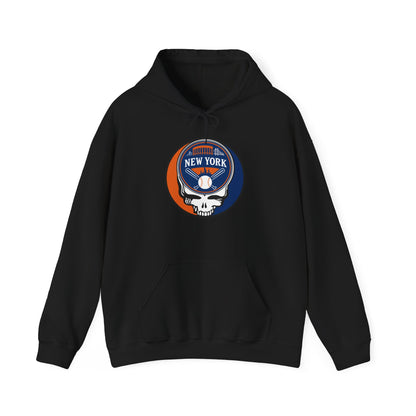 New York Mets Stealie Grateful Dead Unisex Heavy Blend Hoodie - MLB