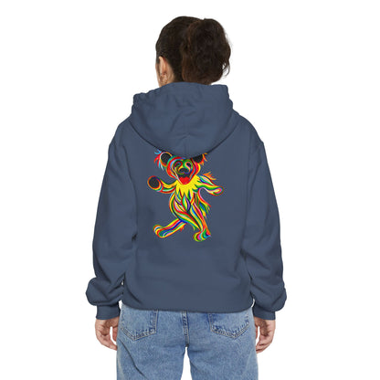 Tie-Dye Bear Vineyard Collection Unisex Garment-Dyed Hoodie