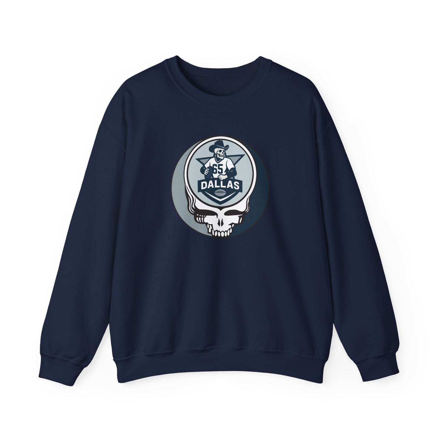 Dallas Football Grateful Dead Stealie Crewneck Sweatshirt - NFL