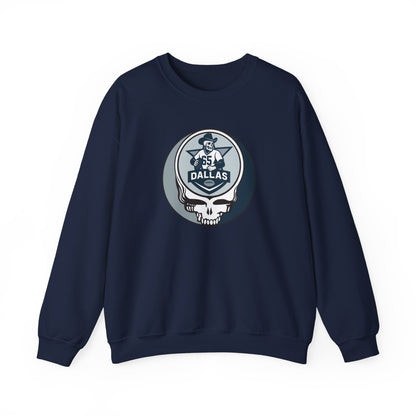 Dallas Football Grateful Dead Stealie Crewneck Sweatshirt - NFL
