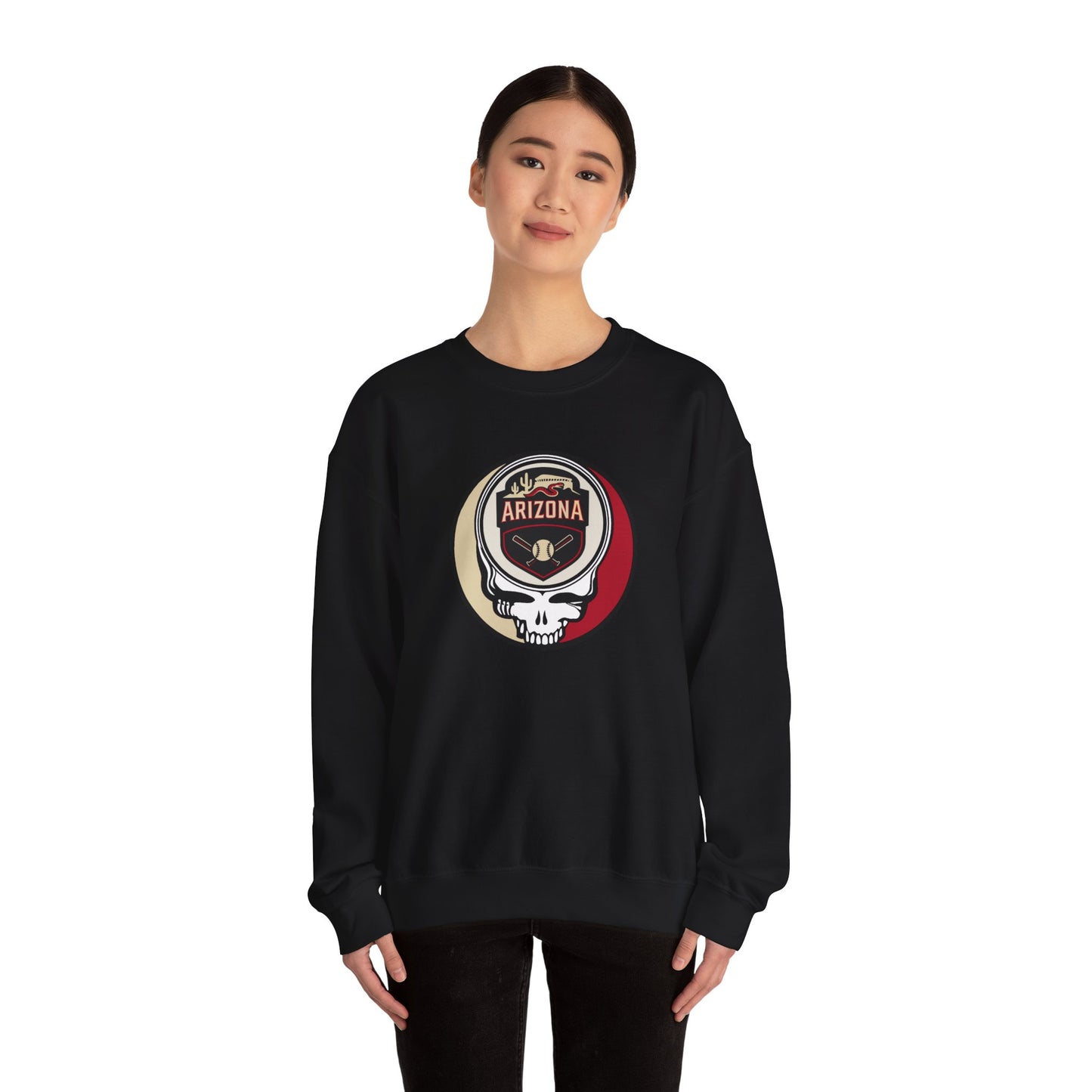 Arizona Diamondbacks Stealie Grateful Dead Crewneck Sweatshirt - MLB