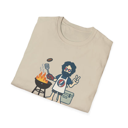 Grillin' Jerry - Life is dead. Grateful Dead TShirt