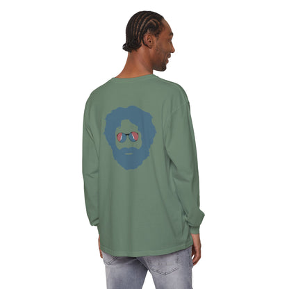 Grateful Dead Jerry Garcia Two-Sided Vineyard Collection Garment-dyed Long Sleeve T-Shirt