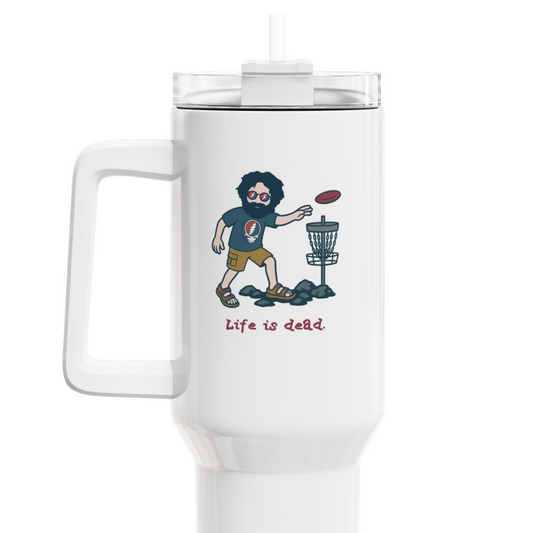 Disc Golfin' Jerry - Life is dead. "Fat Man" Tumbler,  Double Insulated 40oz Travel Mug