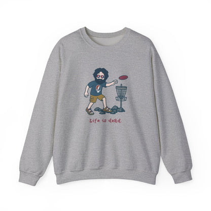 Disc Golfin' Jerry | Life is dead. Crewneck Sweatshirt