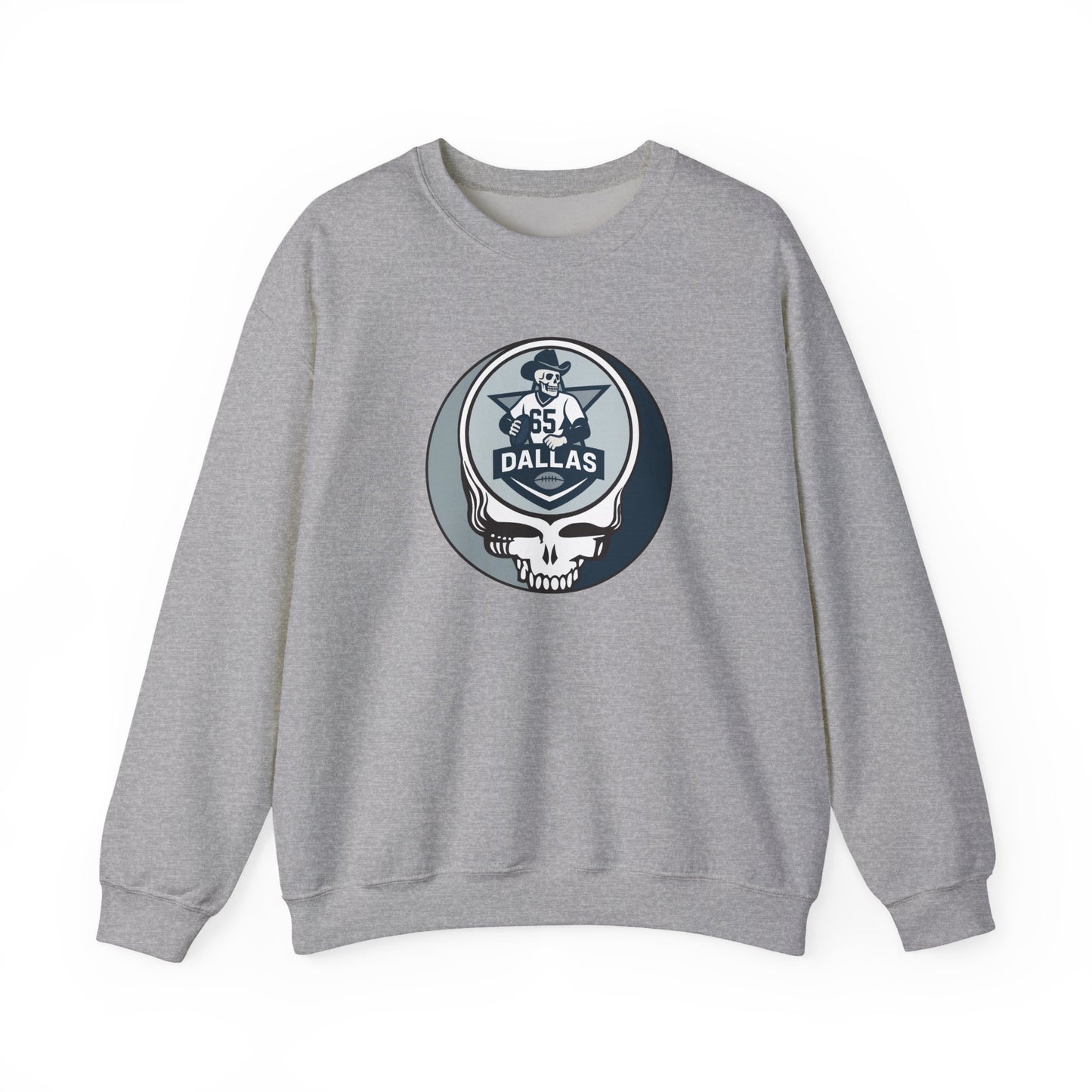 Dallas Football Grateful Dead Stealie Crewneck Sweatshirt - NFL