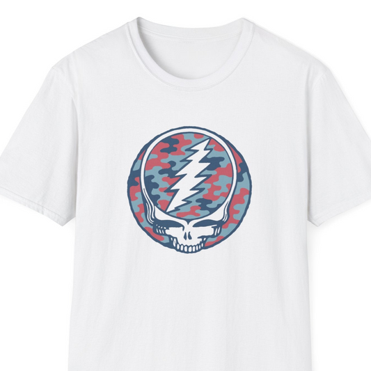 Camo Stealie Color Match Vineyard Collection Grateful Dead TShirt