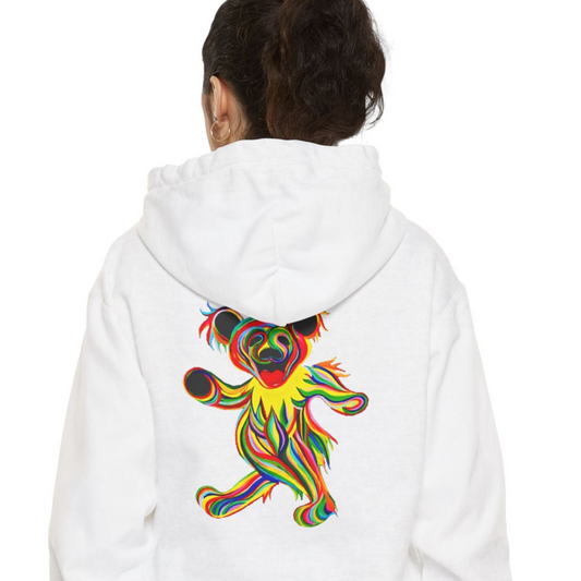 Tie-Dye Bear Vineyard Collection Unisex Garment-Dyed Hoodie