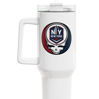 New York Football Stealie "Fat Man" Tumbler,  Double Insulated 40oz Travel Mug - NFL