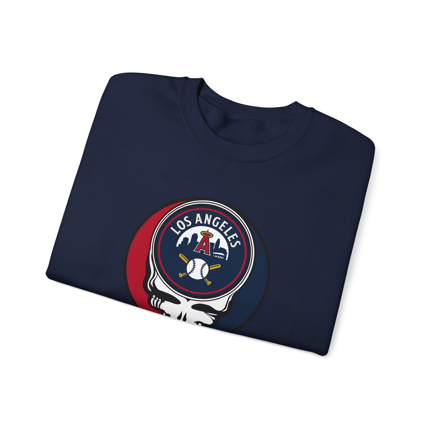 Los Angeles Angels Stealie Grateful Dead Crewneck Sweatshirt - MLB