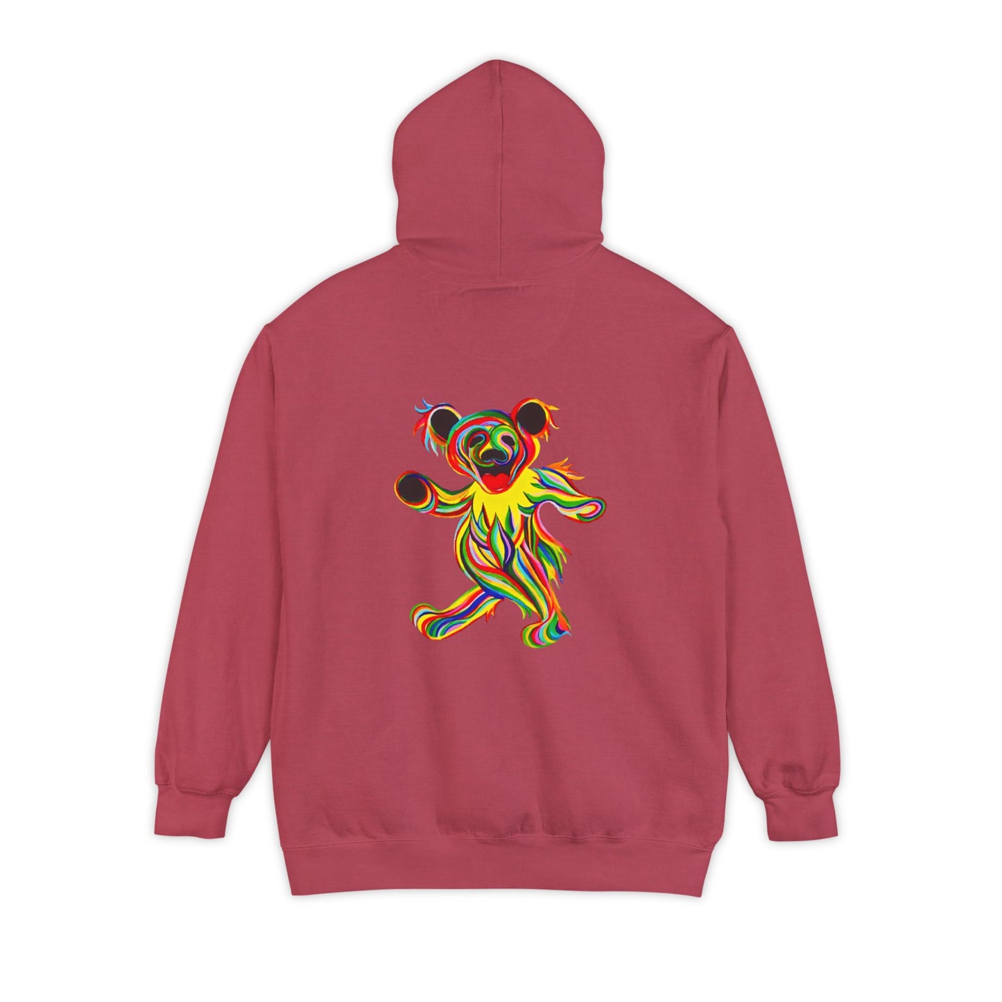 Tie-Dye Bear Vineyard Collection Unisex Garment-Dyed Hoodie