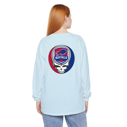 Life is dead. Grateful Grateful Gridiron Collection Buffalo Football Stealie Garment-Dyed Long Sleeve