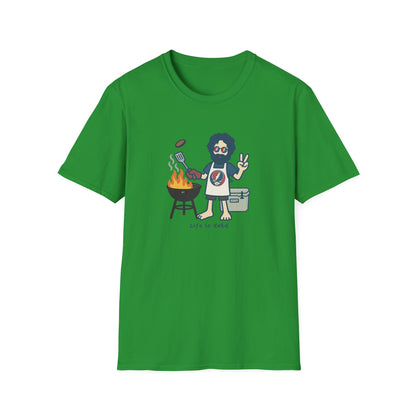 Grillin' Jerry - Life is dead. Grateful Dead TShirt