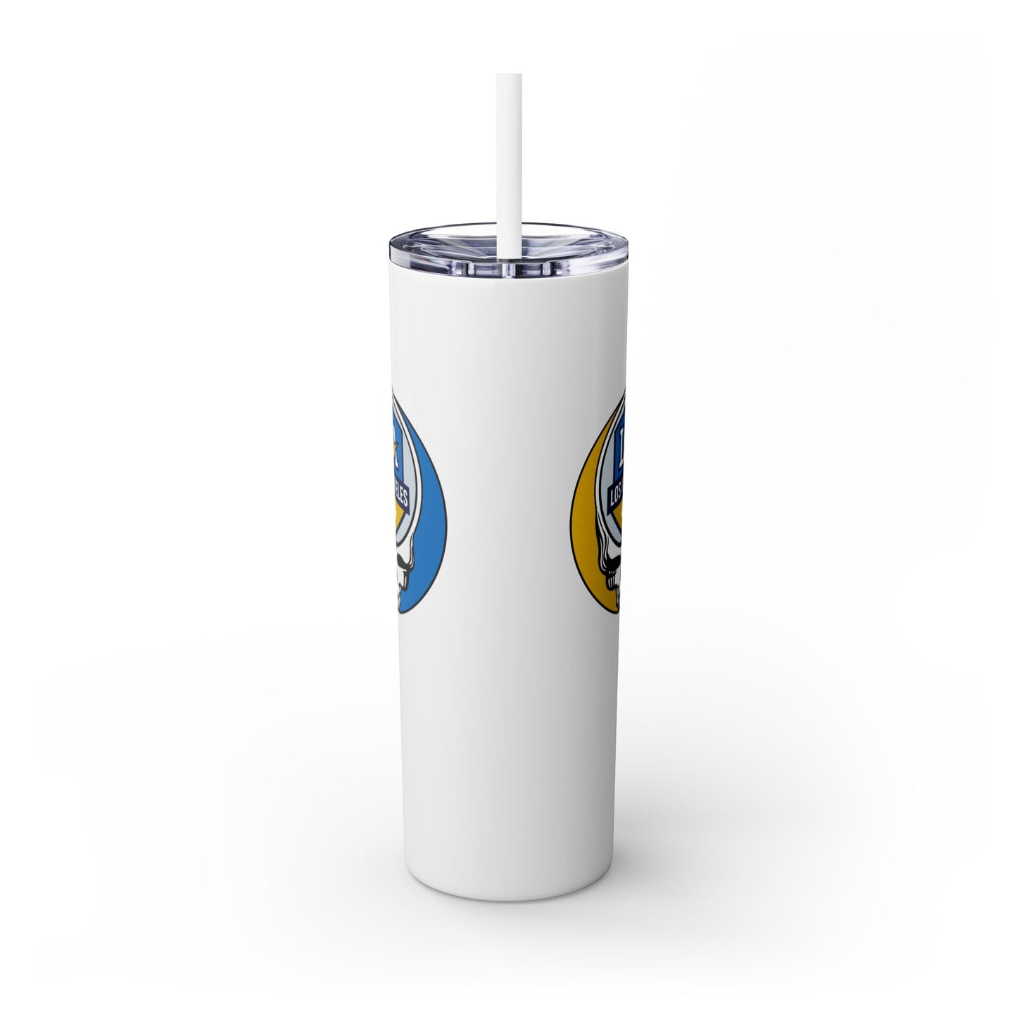 Los Angeles Football Stealie Skinny Tumbler with Straw, 20oz - NFL