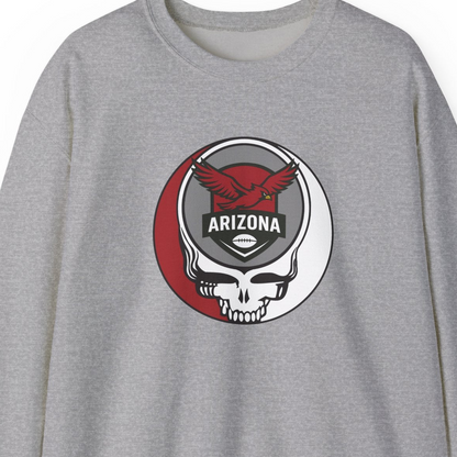 Arizona Football Grateful Dead Stealie Crewneck Sweatshirt