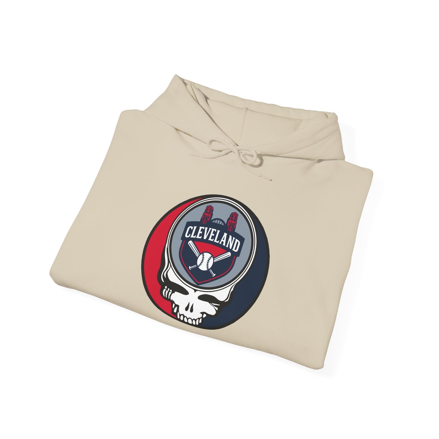 Cleveland Guardians Grateful Dead Unisex Heavy Blend Hoodie - Hooded Sweatshirt