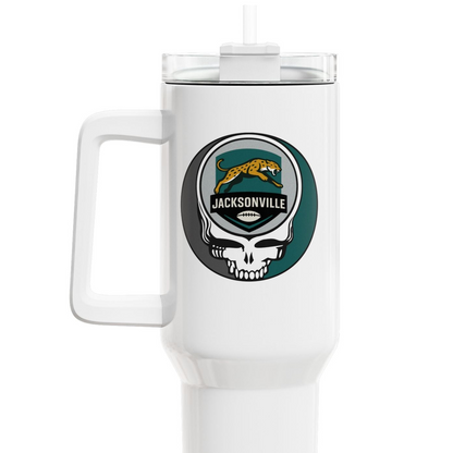 Jacksonville Football Stealie "Fat Man" Tumbler,  Double Insulated 40oz Travel Mug - NFL