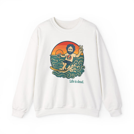 Waterskiin' Jerry Life is dead. Crewneck Sweatshirt