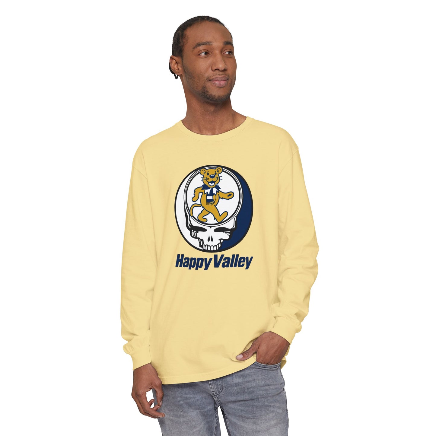 Happy Valley Stealie | University Collection Garment-Dyed Long Sleeve T-Shirt