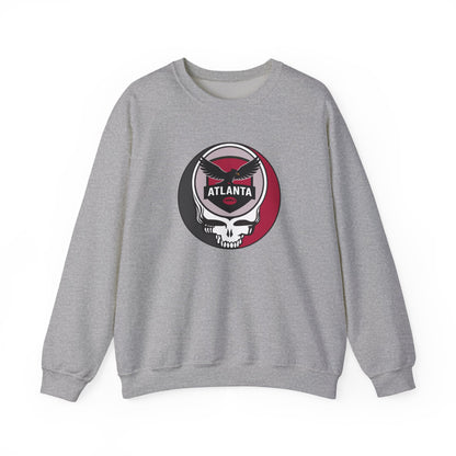 Atlanta Football Grateful Dead Stealie Crewneck Sweatshirt
