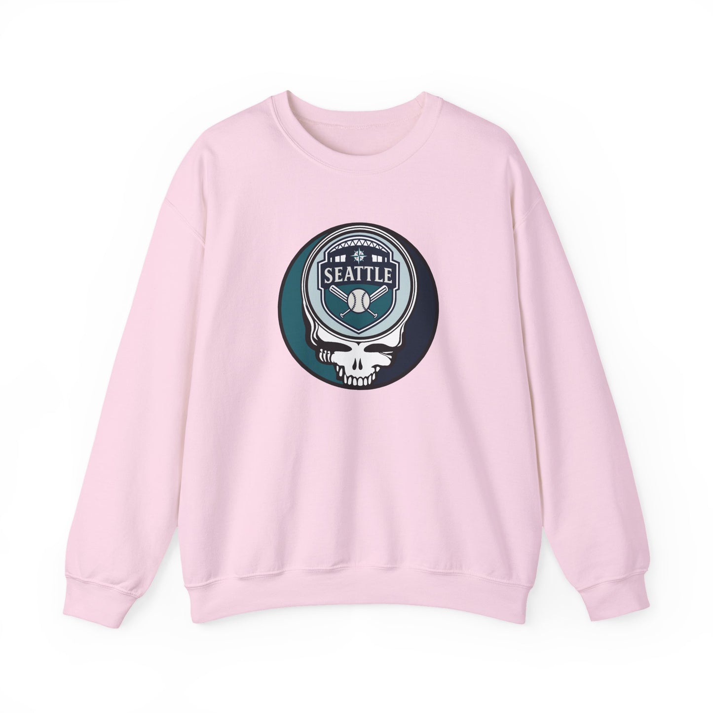 Seattle Mariners Grateful Dead Stealie Crewneck Sweatshirt - MLB